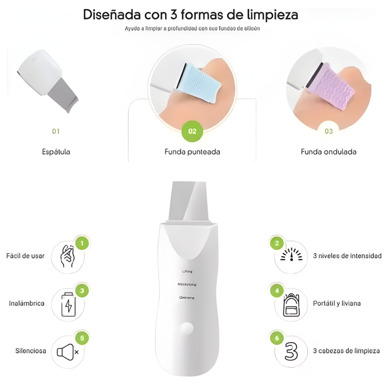 Espátula Ultrasónica Facial
